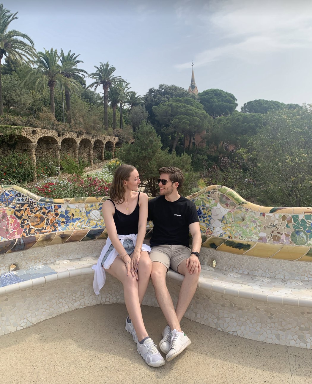 Leonard and Mona at Park Güell, Barcelona