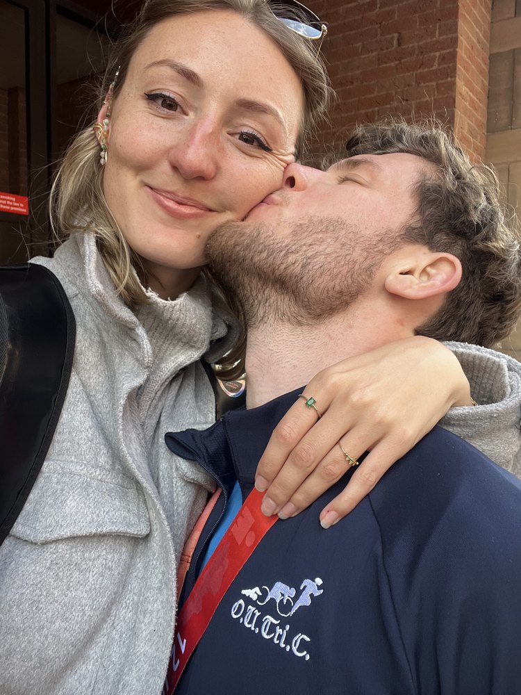 Leonard and Mona after his first half Ironman finish